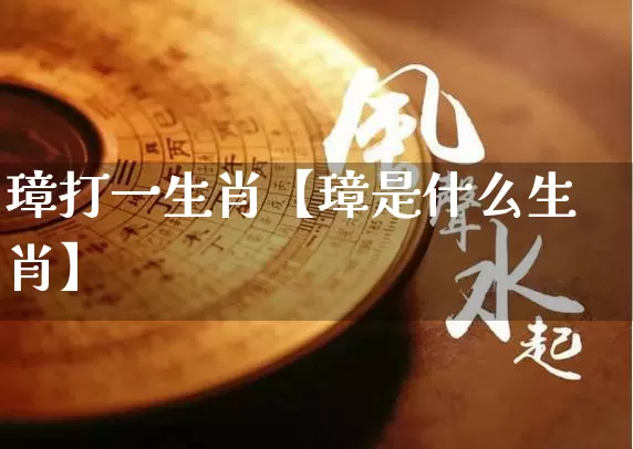 璋打一生肖【璋是什么生肖】_https://www.dao-sheng-yuan.com_五行_第1张