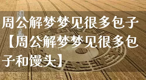周公解梦梦见很多包子【周公解梦梦见很多包子和馒头】_https://www.dao-sheng-yuan.com_周公解梦_第1张