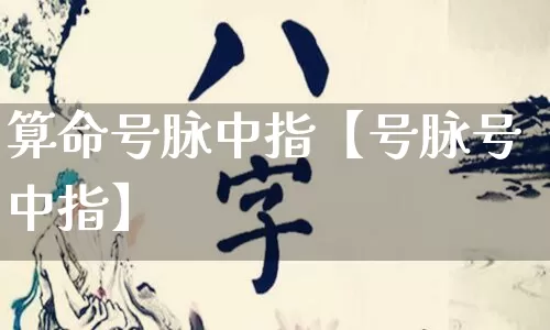 算命号脉中指【号脉号中指】_算命_第1张_道圣缘 算命号脉中指【号脉号中指】_https://www.dao-sheng-yuan.com_算命_第1张