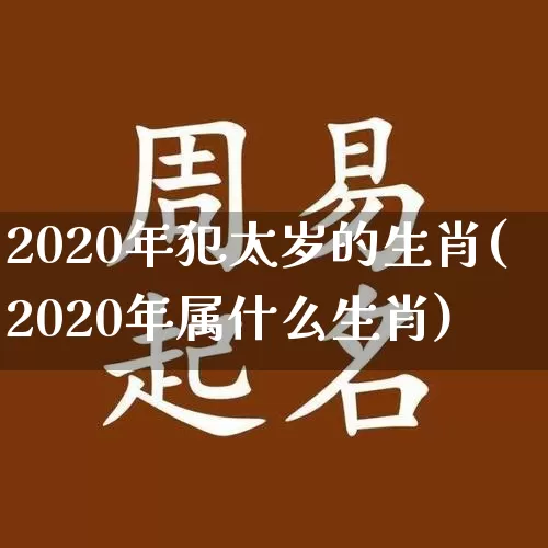 2020年犯太岁的生肖(2020年属什么生肖)_https://www.dao-sheng-yuan.com_生肖属相_第1张