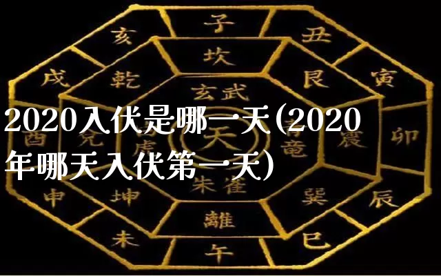 2020入伏是哪一天(2020年哪天入伏第一天)_https://www.dao-sheng-yuan.com_起名_第1张