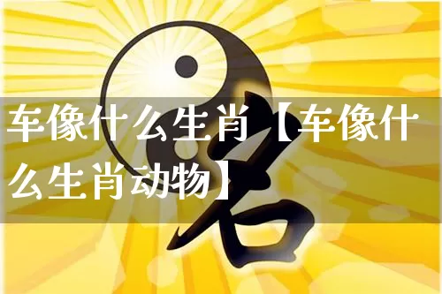 车像什么生肖【车像什么生肖动物】_https://www.dao-sheng-yuan.com_周公解梦_第1张