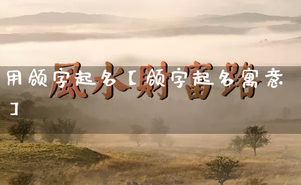 用颌字起名【颌字起名寓意】_https://www.dao-sheng-yuan.com_生肖属相_第1张