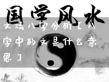 文清八字分析【八字中的文是什么意思】_https://www.dao-sheng-yuan.com_八字_第1张