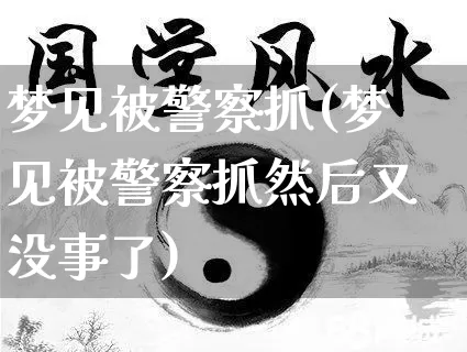 梦见被警察抓(梦见被警察抓然后又没事了)_https://www.dao-sheng-yuan.com_生肖属相_第1张