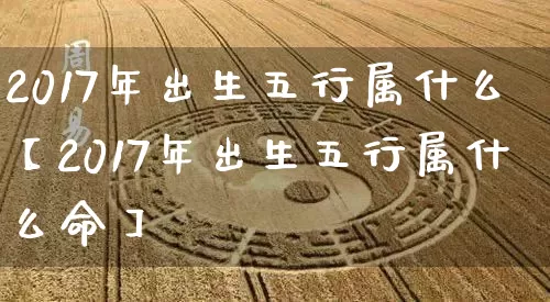 2017年出生五行属什么【2017年出生五行属什么命】_https://www.dao-sheng-yuan.com_周公解梦_第1张