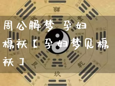 周公解梦 孕妇 棉袄【孕妇梦见棉袄】_https://www.dao-sheng-yuan.com_风水_第1张