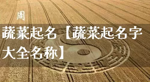 蔬菜起名【蔬菜起名字大全名称】_https://www.dao-sheng-yuan.com_风水_第1张