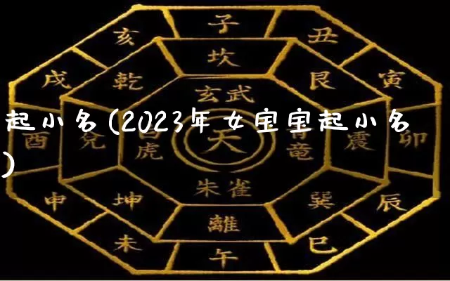 起小名(2023年女宝宝起小名)_https://www.dao-sheng-yuan.com_算命_第1张