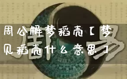 周公解梦稻壳【梦见稻壳什么意思】_https://www.dao-sheng-yuan.com_八字_第1张
