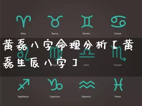 黄磊八字命理分析【黄磊生辰八字】_https://www.dao-sheng-yuan.com_十二星座_第1张