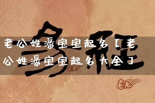 老公姓潘宝宝起名【老公姓潘宝宝起名大全】_https://www.dao-sheng-yuan.com_周公解梦_第1张