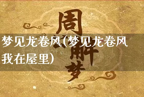 梦见龙卷风(梦见龙卷风我在屋里)_https://www.dao-sheng-yuan.com_道源国学_第1张