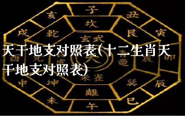 天干地支对照表(十二生肖天干地支对照表)_https://www.dao-sheng-yuan.com_算命_第1张