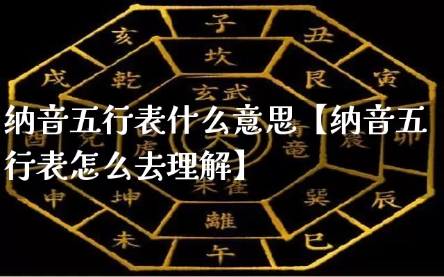 纳音五行表什么意思【纳音五行表怎么去理解】_https://www.dao-sheng-yuan.com_起名_第1张