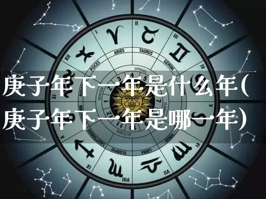 庚子年下一年是什么年(庚子年下一年是哪一年)_https://www.dao-sheng-yuan.com_起名_第1张