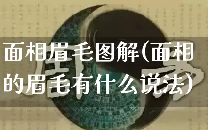 面相眉毛图解(面相的眉毛有什么说法)_https://www.dao-sheng-yuan.com_十二星座_第1张