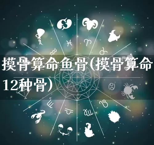摸骨算命鱼骨(摸骨算命12种骨)_https://www.dao-sheng-yuan.com_算命_第1张