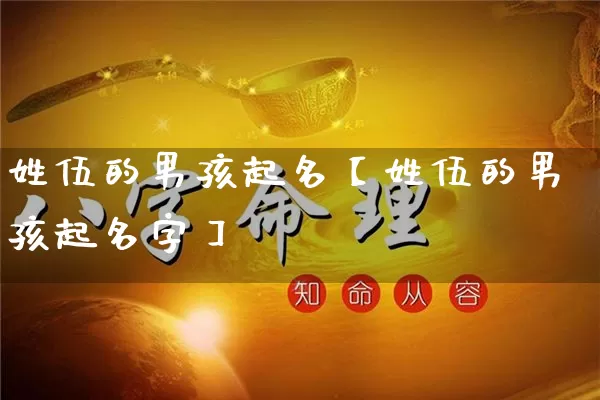 姓伍的男孩起名【姓伍的男孩起名字】_https://www.dao-sheng-yuan.com_八字_第1张