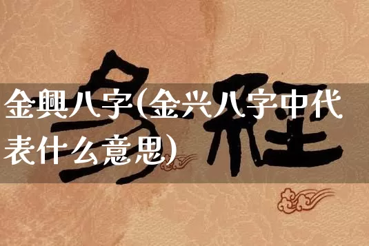 金興八字(金兴八字中代表什么意思)_https://www.dao-sheng-yuan.com_八字_第1张