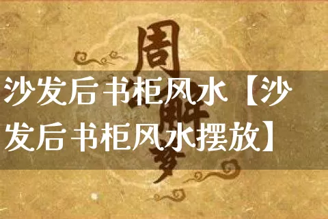 沙发后书柜风水【沙发后书柜风水摆放】_https://www.dao-sheng-yuan.com_风水_第1张