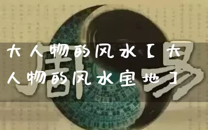 大人物的风水【大人物的风水宝地】_https://www.dao-sheng-yuan.com_周公解梦_第1张