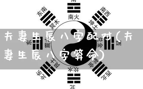 夫妻生辰八字配对(夫妻生辰八字算命)_https://www.dao-sheng-yuan.com_风水_第1张