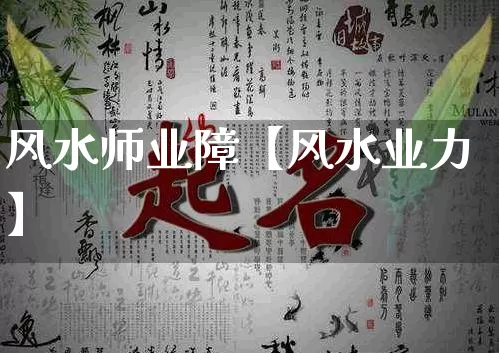 风水师业障【风水业力】_https://www.dao-sheng-yuan.com_生肖属相_第1张