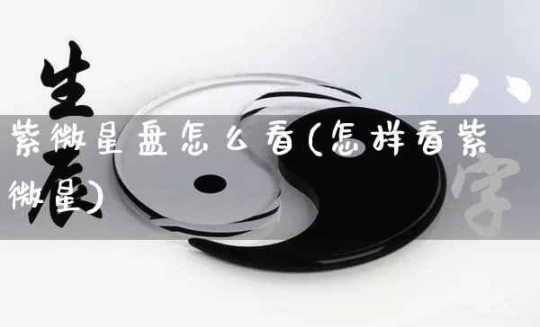 紫微星盘怎么看(怎样看紫微星)_https://www.dao-sheng-yuan.com_十二星座_第1张