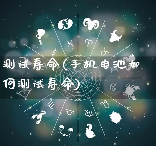 测试寿命(手机电池如何测试寿命)_https://www.dao-sheng-yuan.com_周公解梦_第1张