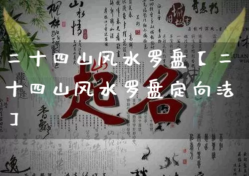二十四山风水罗盘【二十四山风水罗盘定向法】_https://www.dao-sheng-yuan.com_算命_第1张