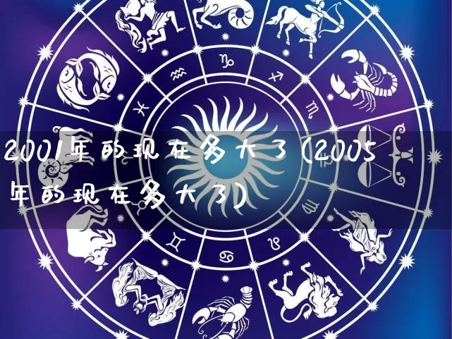 2001年的现在多大了(2005年的现在多大了)_https://www.dao-sheng-yuan.com_起名_第1张