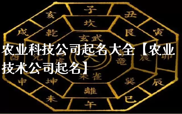 农业科技公司起名大全【农业技术公司起名】_https://www.dao-sheng-yuan.com_周公解梦_第1张