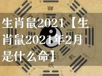 生肖鼠2021【生肖鼠2021年2月是什么命】_https://www.dao-sheng-yuan.com_周公解梦_第1张