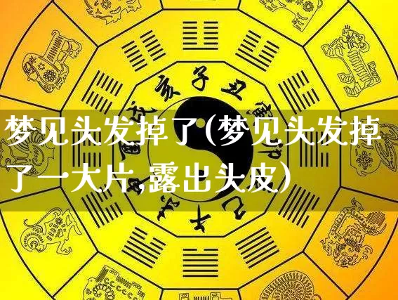 梦见头发掉了(梦见头发掉了一大片,露出头皮)_https://www.dao-sheng-yuan.com_起名_第1张