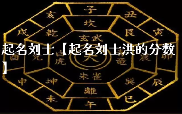 起名刘士【起名刘士洪的分数】_https://www.dao-sheng-yuan.com_易经_第1张