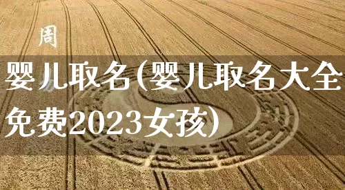 婴儿取名(婴儿取名大全免费2023女孩)_https://www.dao-sheng-yuan.com_周公解梦_第1张