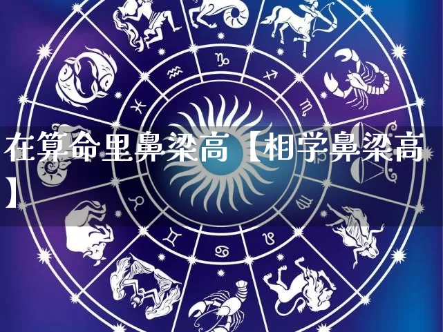 在算命里鼻梁高【相学鼻梁高】_https://www.dao-sheng-yuan.com_生肖属相_第1张