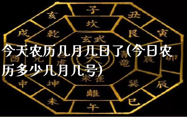 今天农历几月几日了(今日农历多少几月几号)_https://www.dao-sheng-yuan.com_十二星座_第1张
