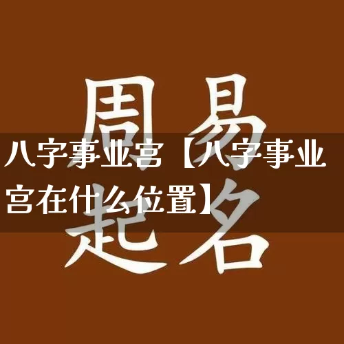八字事业宫【八字事业宫在什么位置】_https://www.dao-sheng-yuan.com_五行_第1张