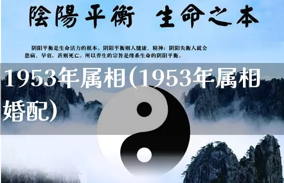 1953年属相(1953年属相婚配)_https://www.dao-sheng-yuan.com_风水_第1张