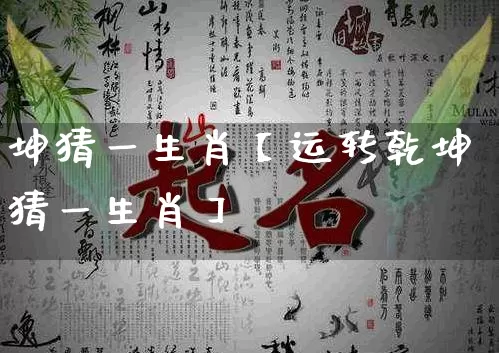 坤猜一生肖【运转乾坤猜一生肖】_https://www.dao-sheng-yuan.com_十二星座_第1张