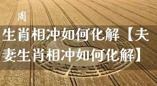 生肖相冲如何化解【夫妻生肖相冲如何化解】_https://www.dao-sheng-yuan.com_八字_第1张