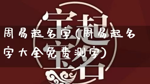 周易起名字(周易起名字大全免费测字)_https://www.dao-sheng-yuan.com_道源国学_第1张