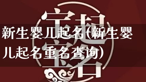 新生婴儿起名(新生婴儿起名重名查询)_https://www.dao-sheng-yuan.com_八字_第1张