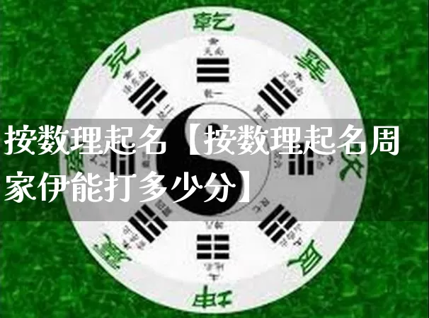 按数理起名【按数理起名周家伊能打多少分】_https://www.dao-sheng-yuan.com_八字_第1张