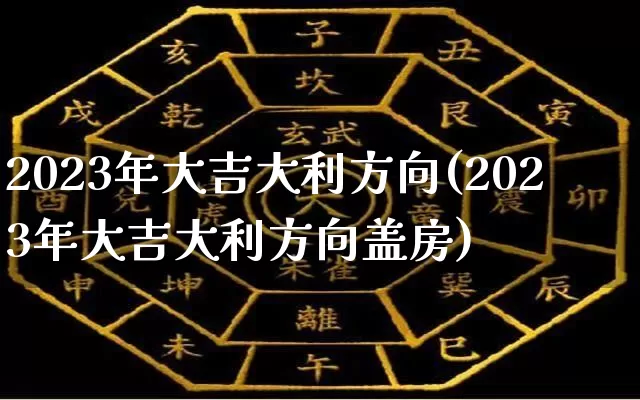 2023年大吉大利方向(2023年大吉大利方向盖房)_易经_第1张_道圣缘 2023年大吉大利方向(2023年大吉大利方向盖房)_https://www.dao-sheng-yuan.com_易经_第1张