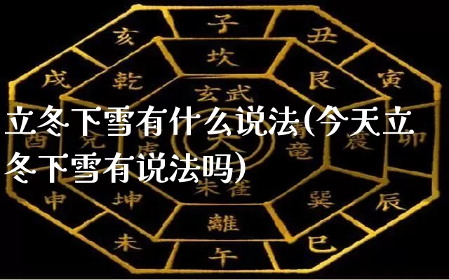 立冬下雪有什么说法(今天立冬下雪有说法吗)_https://www.dao-sheng-yuan.com_道源国学_第1张