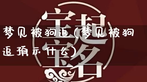 梦见被狗追(梦见被狗追预示什么)_https://www.dao-sheng-yuan.com_生肖属相_第1张