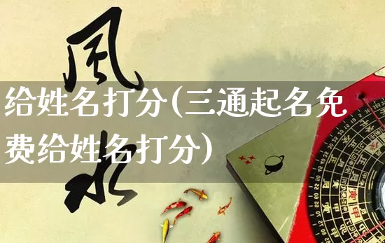 给姓名打分(三通起名免费给姓名打分)_https://www.dao-sheng-yuan.com_道源国学_第1张